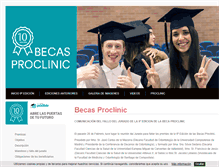 Tablet Screenshot of beca.proclinic.es